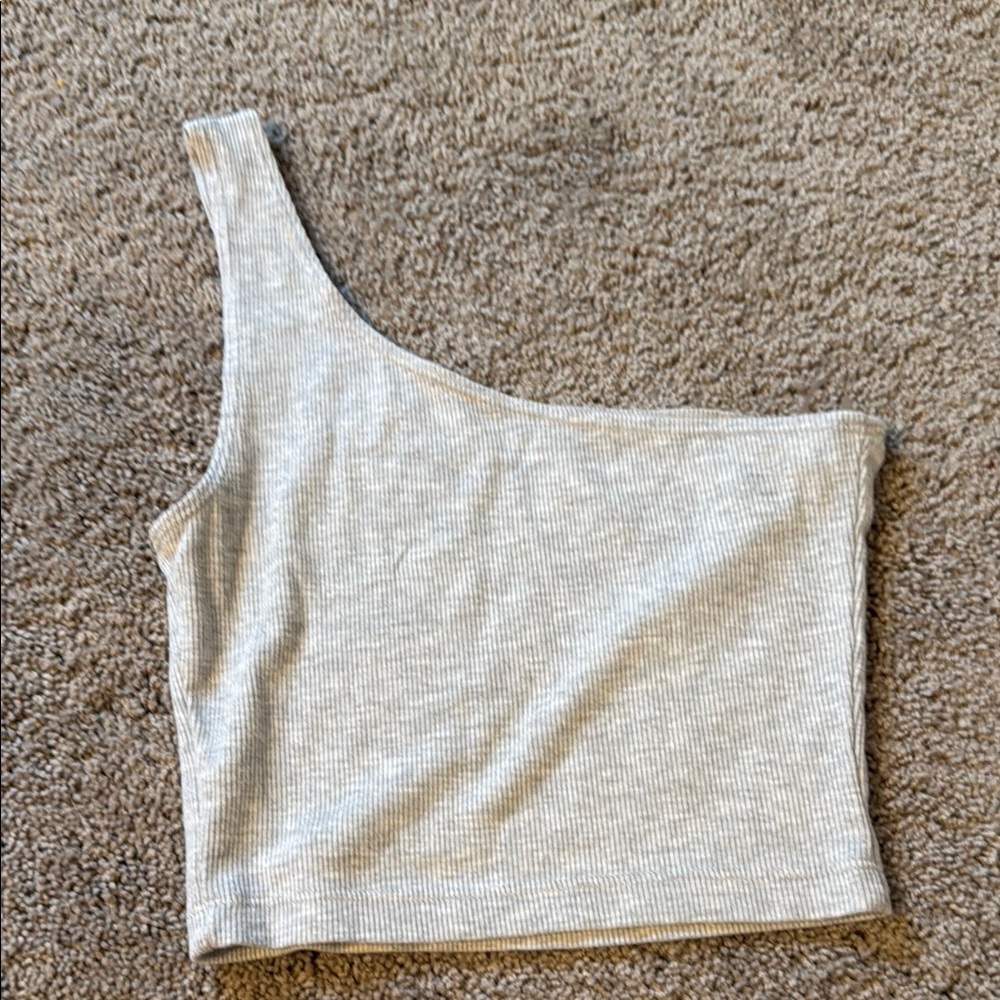 Joah brown one shoulder tank XS/S